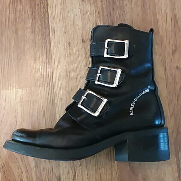 Harley-Davidson Shoes - Harley Davidson leather biker moto boots 6.5